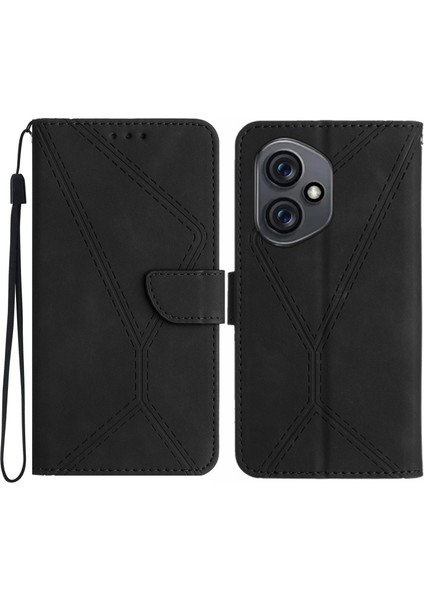 Honor 400 5g Cilt Dokunmalı Pu Deri Kapaklı Telefon Kılıfı (Yurt Dışından)