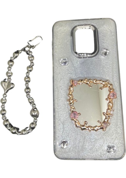 Xiaomi Redmi Note 9 Pro Kılıf Boncuklu El Geçmeli Aynalı Silikon Kılıf fiyatları