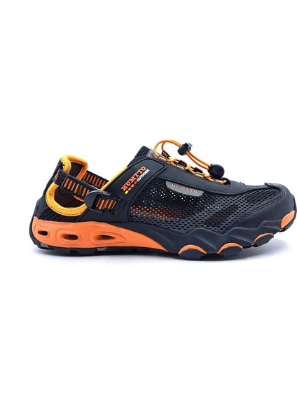 HTT1605 Erkek Tekking Outdoor Aqua Siyah Turuncu Spor Sandalet Ayakkabı