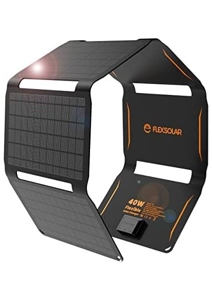 Flexsolar E40 Etfe Solar Şarj Cihazı, 40W Monokristal