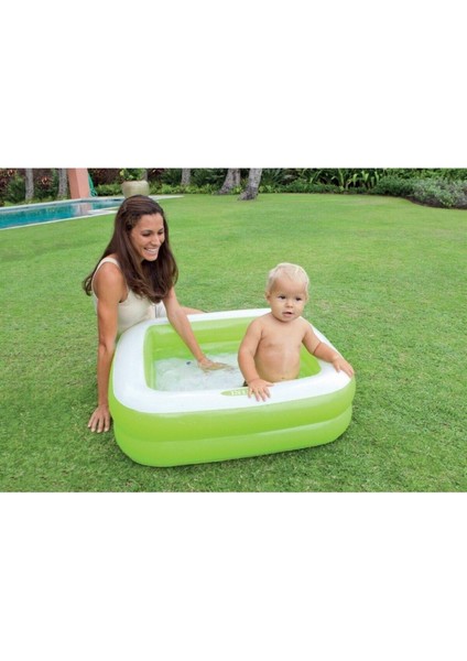 Mini Kare Şişme Havuz, 85X85X23 Cm, Renk: Bej fiyatları