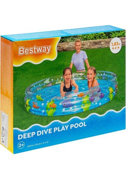 Şişme Havuz Deep Dıve 183X33 Cm, Eğlence ve Serinlik Için Mükemmel Seçenek