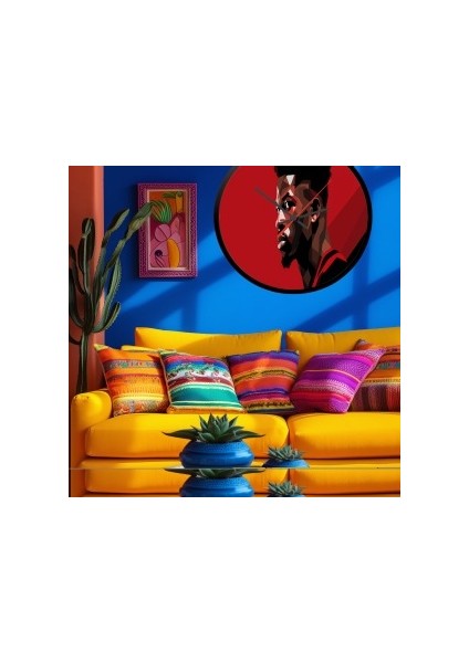 Modern Tasarım Kanvas Saat 830