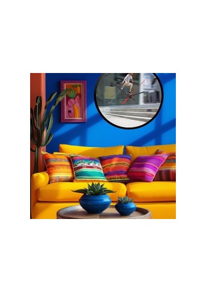 Modern Tasarım Kanvas Saat 874