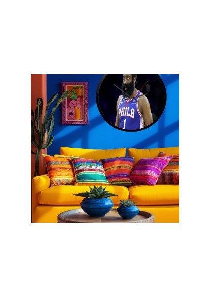 Modern Tasarım Kanvas Saat 818