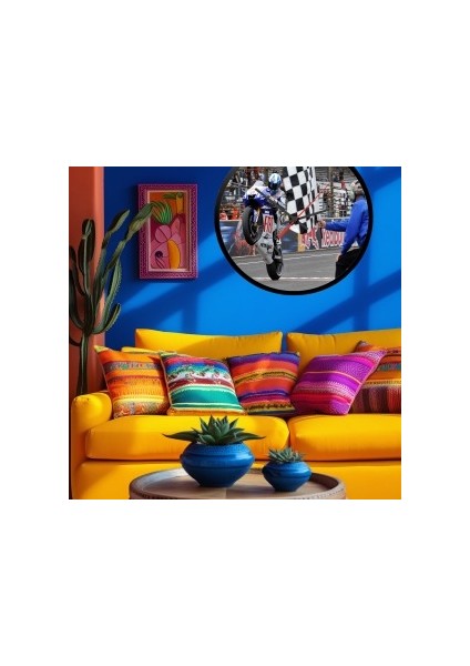 Modern Tasarım Kanvas Saat 911