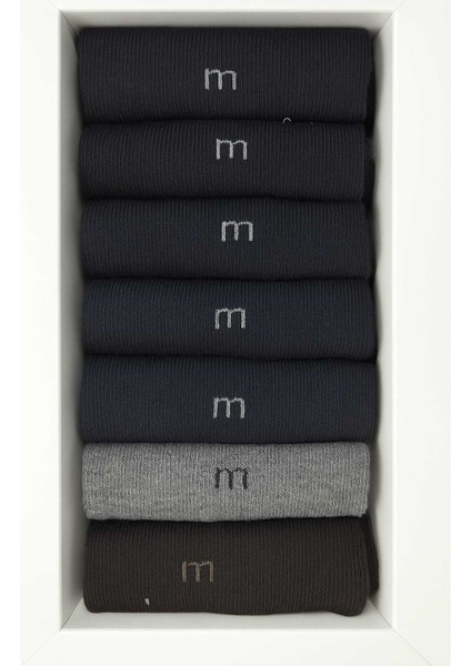 Erkek Muhtelif 7'li Bambu Kutulu Çorap modelleri