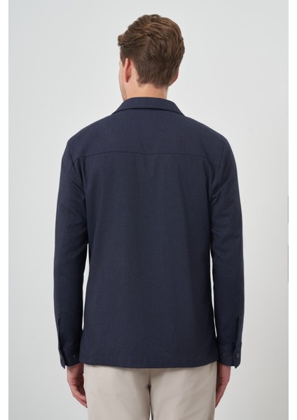Erkek Lacivert Worker Gömlek Ceket fırsatları