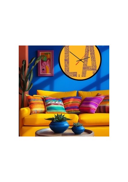 Modern Tasarım Kanvas Saat 1045