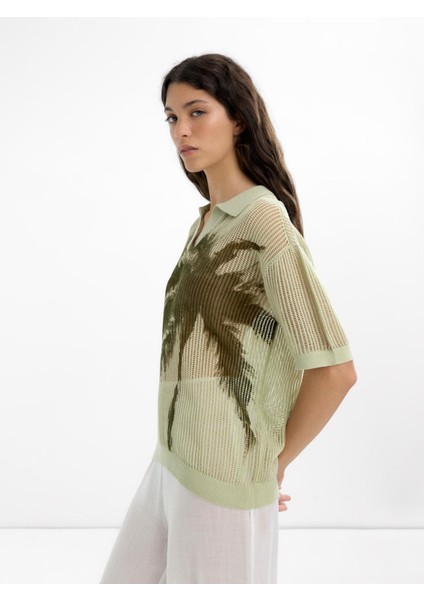 %100 Pamuk Polo Yaka T-Shirt