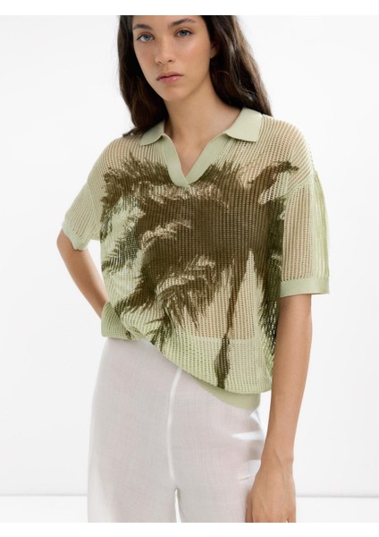 %100 Pamuk Polo Yaka T-Shirt