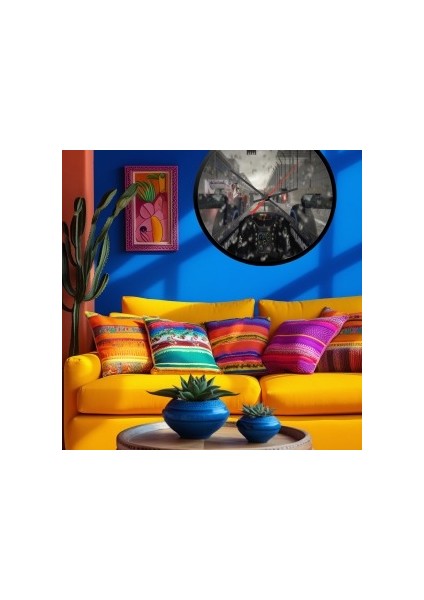 Modern Tasarım Kanvas Saat 888