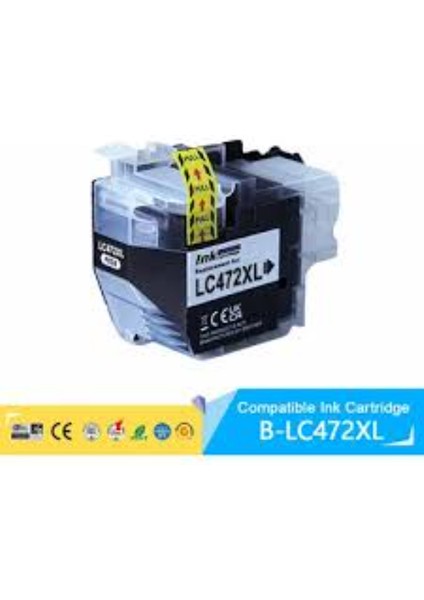 Brother LC472XL Siyah Muadil Kartuş 3k