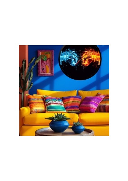 Modern Tasarım Kanvas Saat 1026