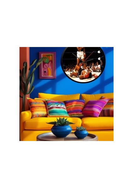 Modern Tasarım Kanvas Saat 1015