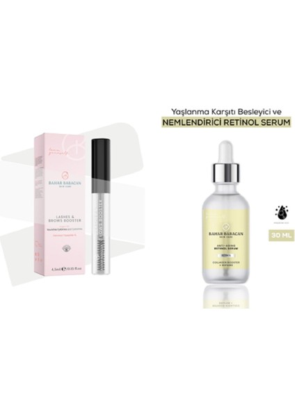 Argan Yağ Besleyici Kaş&kirpik Serumu+Anti-Aging Retinol Serum 30ML Hediye