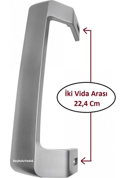 Beko 9340 Nmn Buzdolabı Kapı Kolu Gri Renk Buzdolabı Kol
