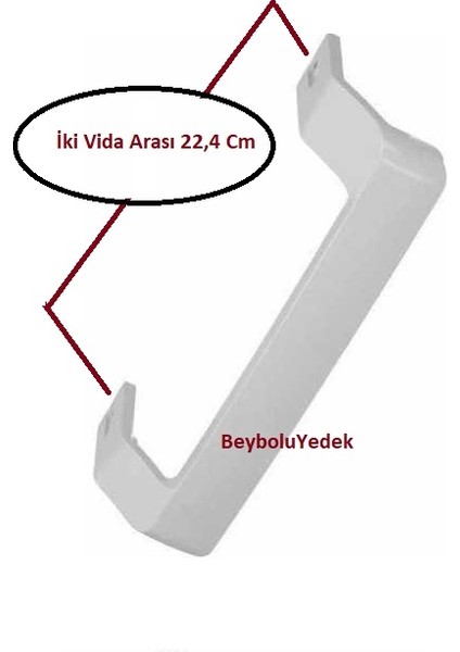 Altus 608 E Buzdolabı Kapı Kolu Beyaz Renk Buzdolabı Kol