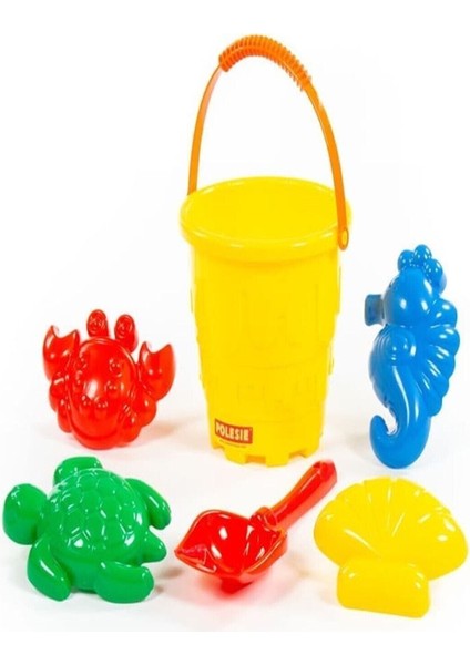 Çocuklar Için Renkli Deniz Temalı El ve Büyük Kürekler, Deniz Hayvanları Kalıpları