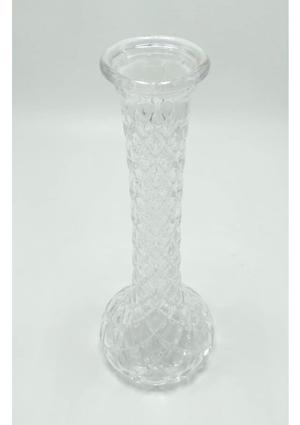 El Yapımı Baklava Model Cam Karanfillik 25CM
