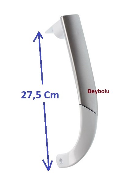 Beko D 9430 Buzdolabı Alt Kapı Kolu Gri-Beyaz Renk Buzdolabı Kol