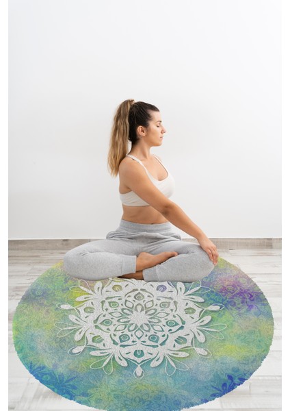 Yoga, Meditasyon,burçlar ve Mandala Temalı, Meditasyon, Salon, Mutfak, Oturma Odasıı Halısı 64 fırsatları