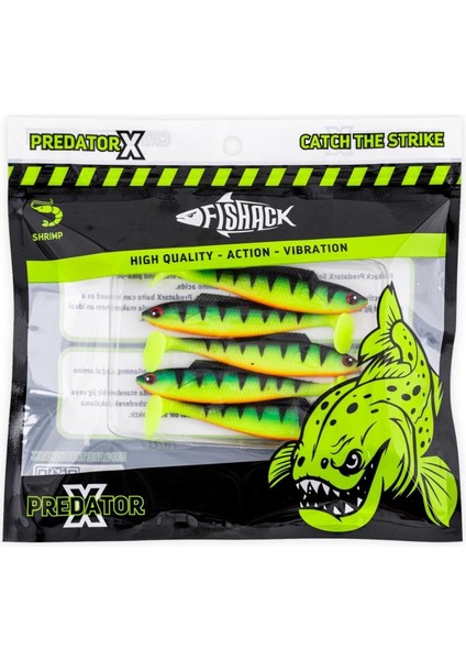 Silikon Sahte Balık - 4,5g 85MM - Fishack Predatorx - Uv Boyalı - Volt indirimleri