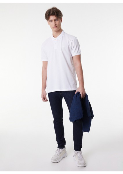 Erkek Kırık Beyaz Regular Fit Polo Yaka T-Shirt fiyatları