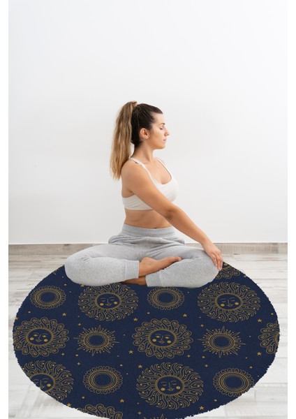 Yoga, Meditasyon,burçlar ve Mandala Temalı, Meditasyon, Salon, Mutfak, Oturma Odasıı Halısı 95 fırsatları