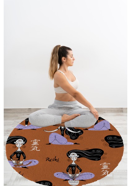 Yoga, Meditasyon,burçlar ve Mandala Temalı, Meditasyon, Salon, Mutfak, Oturma Odasıı Halısı 47 fırsatları