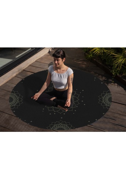 Yoga, Meditasyon,burçlar ve Mandala Temalı, Meditasyon, Salon, Mutfak, Oturma Odasıı Halısı 18
