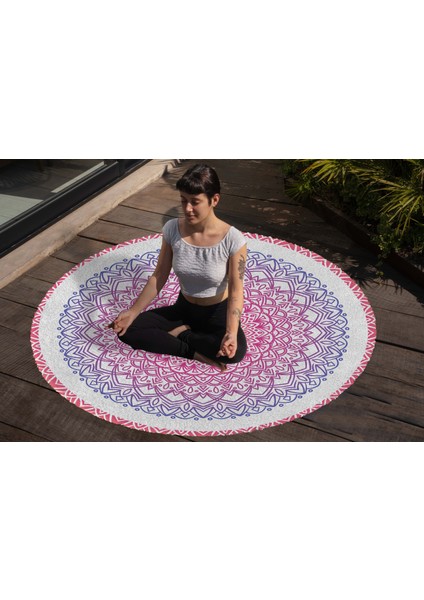 Yoga, Meditasyon,burçlar ve Mandala Temalı, Meditasyon, Salon, Mutfak, Oturma Odasıı Halısı 74