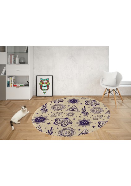 Yoga, Meditasyon,burçlar ve Mandala Temalı, Meditasyon, Salon, Mutfak, Oturma Odasıı Halısı 81 modelleri