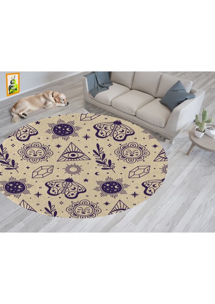 Yoga, Meditasyon,burçlar ve Mandala Temalı, Meditasyon, Salon, Mutfak, Oturma Odasıı Halısı 81 indirimleri