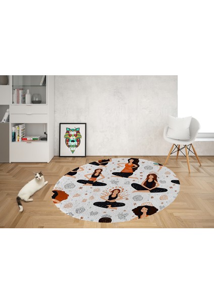 Yoga, Meditasyon,burçlar ve Mandala Temalı, Meditasyon, Salon, Mutfak, Oturma Odasıı Halısı 33 modelleri
