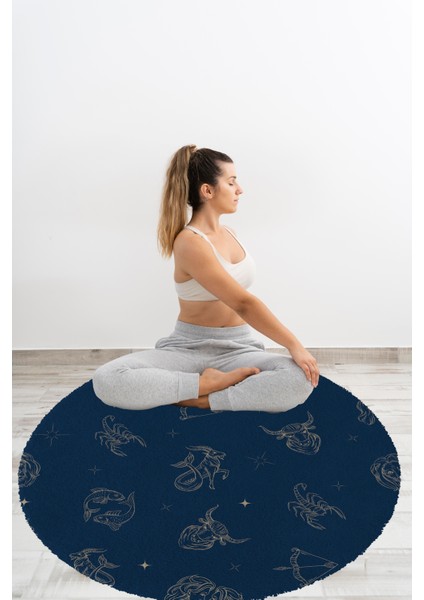 Yoga, Meditasyon,burçlar ve Mandala Temalı, Meditasyon, Salon, Mutfak, Oturma Odasıı Halısı 25 fırsatları