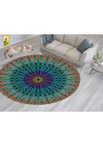 Yoga, Meditasyon,burçlar ve Mandala Temalı, Meditasyon, Salon, Mutfak, Oturma Odasıı Halısı 06 indirimleri