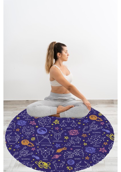Yoga, Meditasyon,burçlar ve Mandala Temalı, Meditasyon, Salon, Mutfak, Oturma Odasıı Halısı 80 fırsatları