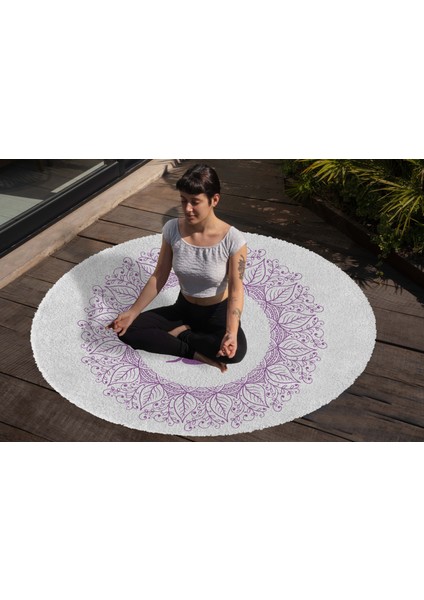 Yoga, Meditasyon,burçlar ve Mandala Temalı, Meditasyon, Salon, Mutfak, Oturma Odasıı Halısı 43