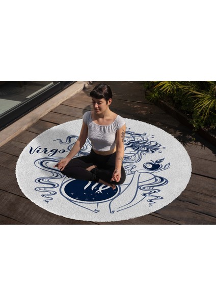 Yoga, Meditasyon,burçlar ve Mandala Temalı, Meditasyon, Salon, Mutfak, Oturma Odasıı Halısı 44