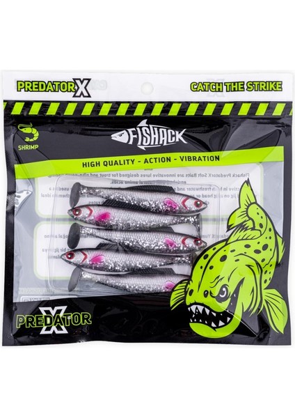 Silikon Sahte Balık - 4,5g 85MM - Fishack Predatorx - Uv Boyalı - Ghosty indirimleri