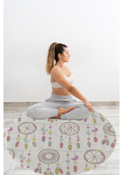 Yoga, Meditasyon,burçlar ve Mandala Temalı, Meditasyon, Salon, Mutfak, Oturma Odasıı Halısı 02 fırsatları