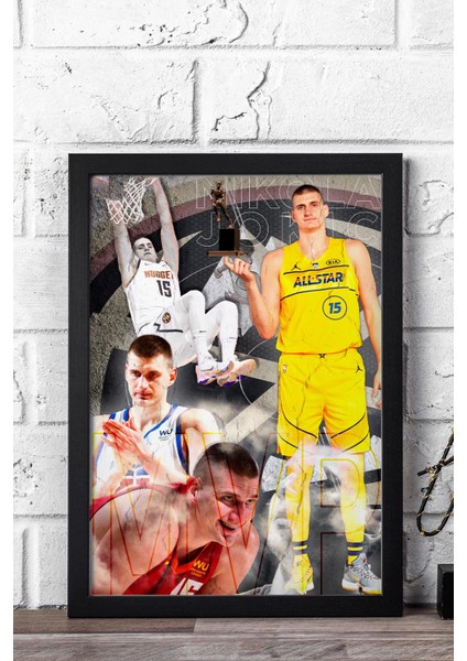 Nikola Jokic All Star Mvp Çerçeveli Tablo - Basketbol Nba Posteri Tablo