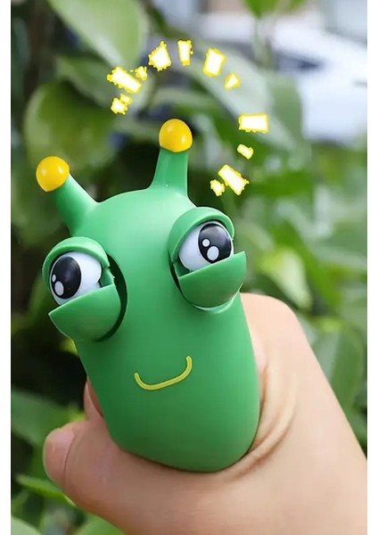 Yeşil Komik Göz Küresi Sıkma Oyuncağı Eğlenceli Dekompresyon Keyfi fiyatları