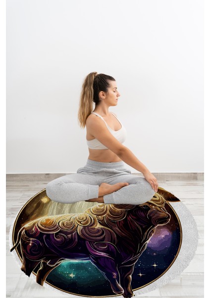 Yoga, Meditasyon,burçlar ve Mandala Temalı, Meditasyon, Salon, Mutfak, Oturma Odasıı Halısı 12 fırsatları