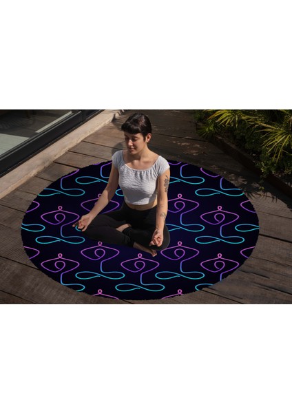 Yoga, Meditasyon,burçlar ve Mandala Temalı, Meditasyon, Salon, Mutfak, Oturma Odasıı Halısı 37