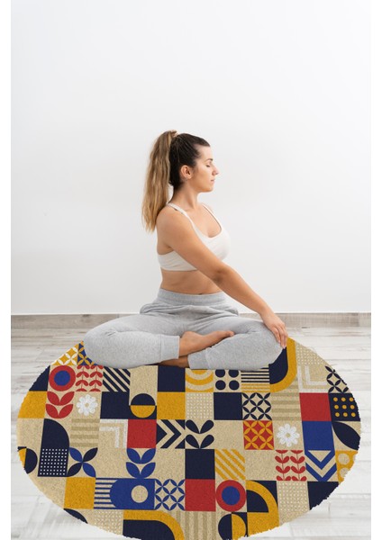 Yoga, Meditasyon,burçlar ve Mandala Temalı, Meditasyon, Salon, Mutfak, Oturma Odasıı Halısı 103 fırsatları