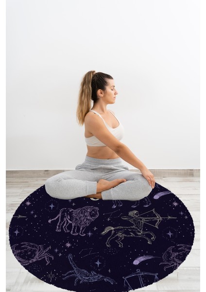 Yoga, Meditasyon,burçlar ve Mandala Temalı, Meditasyon, Salon, Mutfak, Oturma Odasıı Halısı 86 fırsatları
