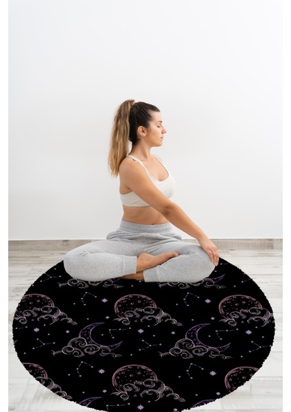 Yoga, Meditasyon,burçlar ve Mandala Temalı, Meditasyon, Salon, Mutfak, Oturma Odasıı Halısı 116 fırsatları