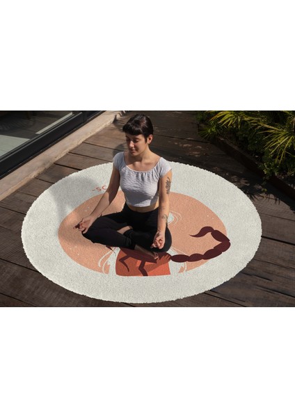 Yoga, Meditasyon,burçlar ve Mandala Temalı, Meditasyon, Salon, Mutfak, Oturma Odasıı Halısı 88